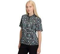 Schlupfbluse BETTY & CO "Damen Schlupfbluse mit Flügelärmeln", Damen, Gr. 38, schwarz (mint, schwarz), Obermaterial: 100% Polyester., figurumspielend normal, Blusen (34675724-38) mint, schwarz