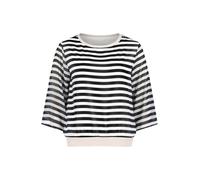 Betty & Co - Blusenshirt Dunkelblau/Weiß - Gr. - XL