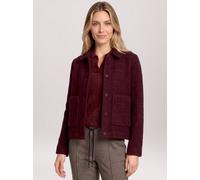 Betty Barclay Damen Canvasjacke mit Kragen, gerade, 82% Polyester/18% Polyamid, Gr. 38 Fall Burgundy