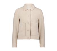 Canvasjacke BETTY & CO "Betty & Co Damen Casual-Jacke mit Kragen", Damen, Gr. 40, beige (shiny powder), Obermaterial: 60% Polyester, 40% Polyamid., modisch, gerade, Langarm, Jacken (70752542-40) shiny