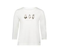 Betty & Co Casual-Shirt Damen Weiß mit Print Größe S