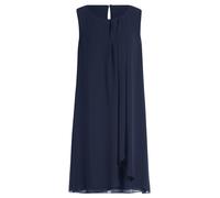 Betty & Co Damen Chiffonkleid im Layer Look Navy Blue,44