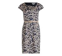 Betty & Co Damen 1026/3274 Kleid, Nature/Dark Blue, 38 EU