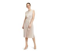 Midikleid BETTY & CO "Damen mit Plissee", Damen, Gr. 40, Normalgrößen, grau, Obermaterial: 100% Polyester. Futter: 100% Polyester, figurumspielend lang, Rundhals, Kleider Midikleid, Plissee (26120353-