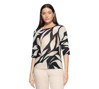 Betty & Co Damen 5995/3899 Pullover, Dark Blue/Cream, 42