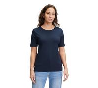 Betty & Co Damen Basic Shirt mit Rundhalsausschnitt Navy Blue,M