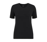 Betty & Co Damen Basic Shirt mit Rundhalsausschnitt Schwarz,L