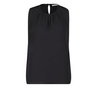 Betty & Co Damen Blusenshirt mit Webbesatz XL, Schwarz