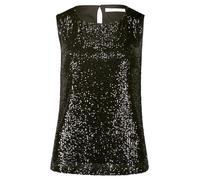 Betty & Co Damen Blusentop mit Pailletten Schwarz,36