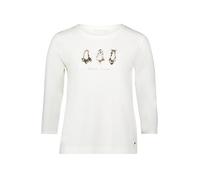 Betty & Co Casual-Shirt mit Print Patch Cream/Black Damen Größe L