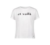 Betty & Co Damen-Top, lässig, bestickt, Patch White/Dark Blue, XXL