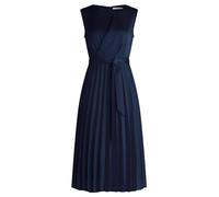 Betty & Co Damen Midikleid mit Plissee 36, Dunkelblau