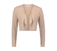 Betty & Co Damen Feinstrickjacke ohne Verschluss 44, Hellbraun