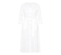 Hemdblusenkleid mit Bindegürtel Weiß 42