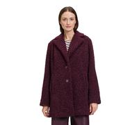 Outdoorjacke BETTY & CO "Betty & Co Damen Outdoorjacke mit Reverskragen", Damen, Gr. 36, lila (schwarz aubergine), Obermaterial: 100% Polyester. Futter: 100% Polyester., modisch, gerade, Langarm, Jack