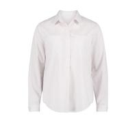 Betty & Co Damen Langarm-Bluse mit Streifen 44, White/Taupe