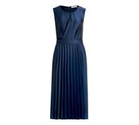 Betty & Co Damen Midikleid mit Plissee 34, Dunkelblau