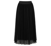 Betty & Co Damen Midirock mit Plissee 44, Schwarz