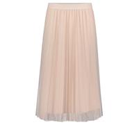 Midirock BETTY & CO "Betty & Co Midirock mit Plissee", Damen, Gr. 46, grau, Netz, Obermaterial: 100% Polyester. Futter: 100% Polyester., feminin, figurumspielend lang, Röcke, Plissee (73355228-46) gra