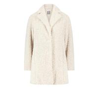 Betty & Co Damen Plüschjacke mit Reverskragen, beige, Gr. 46