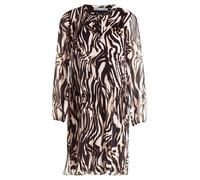 Betty & Co Damen Plisseekleid Langarm 46, Nature/Black