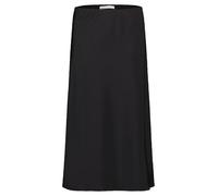 Betty & Co Damen Satinrock mit elastischem Bund 34, Schwarz