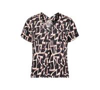 Betty & Co Damen Schlupfbluse mit Print Taupe/Black,36