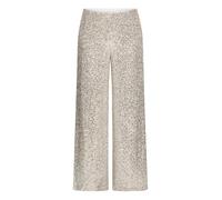 Betty & Co Damen Schlupfhose mit Pailletten 44, Cream/Silver