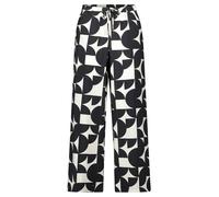 Betty & Co Damen Schlupfhose mit Print 36, Schwarz/Weiß