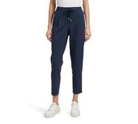 Stretch-Hose BETTY & CO "Betty & Co Damen Stretch-Hose mit Eingrifftaschen", Damen, Gr. 44, Normalgrößen, blau (dunkelblau), Obermaterial: 53% Baumwolle, 38% Polyamid, 9% Elasthan., sportlich, figurbe