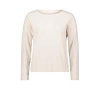Strickpullover BETTY & CO "Betty & Co Damen Strickpullover mit Rundhalsausschnitt", Damen, Gr. 42, weiß (bright cream melange), Strick, Obermaterial: 50% Viskose, 27% Polyamid, 23% Polyester., casual,