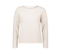 Strickpullover BETTY & CO "Betty & Co Damen Strickpullover mit Rundhalsausschnitt", Damen, Gr. 42, weiß (bright cream melange), Strick, Obermaterial: 50% Viskose, 27% Polyamid, 23% Polyester., casual,