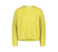 Strickpullover BETTY & CO "Damen mit Rundhalsausschnitt", Damen, Gr. 44, neon gelb, Strick, Obermaterial: 60% Polyacryl, 31% Polyester, 6% Wolle, 3% Elasthan, oversize normal, Rundhals, Pullover Stric