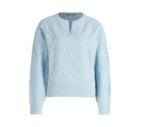 Betty & Co Damen Strickpullover mit überschnittenen Ärmeln 36, Grey/Blue