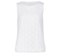 Betty & Co Damen Strukturshirt mit U-Boot-Ausschnitt 44, Rohweiß