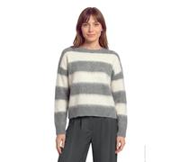 Betty & Co - Gestreifter Strickpullover grau - Gr. - 34