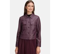 Betty & Co Jacke in Lederoptik Damen aubergine, 44
