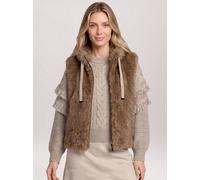 Betty & Co Kunstfell-Weste Damen braun, 34