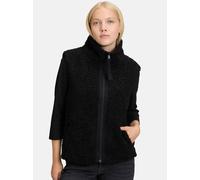 Plüschweste BETTY & CO "Damen Kunstfell-Weste mit Taschen", Damen, Gr. 40, schwarz, Obermaterial: 100% Polyester. Besatz: 95% Polyester, 5% Elasthan. Futter: 100% Polyester., figurumspielend hüftlang,