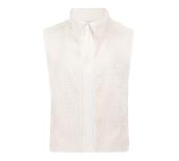 Plüschweste BETTY & CO "Betty & Co Kunstfell-Weste mit Taschen", Damen, Gr. 40, beige (cream), Obermaterial: 100% Polyester. Besatz: 95% Polyester, 5% Elasthan. Futter: 100% Polyester., casual, figuru