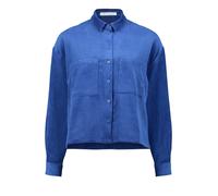 Betty & Co - Kurze Cordbluse blau - Gr. - 36