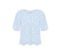 Betty & Co - Lochstrick-Pullover Blue Bell - Gr. - 38