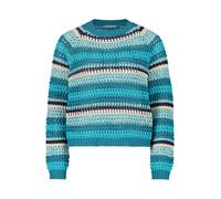 Betty & Co - Lochstrick-Pullover petrol/dark blue - Gr. - 44