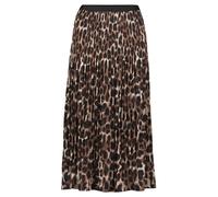 Betty & Co Damen Plisseerock mit Animalprint 38, Brown/Nature