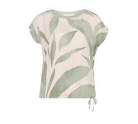 Betty & Co - Print-Shirt mit Rundhalsausschnitt und Tunnelzug beige - Gr. - XXL