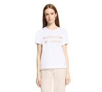 Betty & Co - Rundhals-Shirt Patch White/Beige - Gr. - XXL