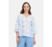Betty & Co - Schlupfbluse weiß/blau - Gr. - 46
