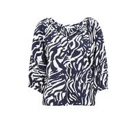 Betty & Co - Schlupfbluse dark blue/nature - Gr. - 40
