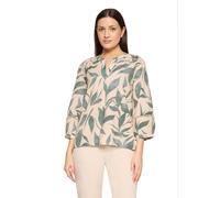 Schlupfbluse BETTY & CO "Damen mit 3/4 Arm", Damen, Gr. 40, nature, grün, Obermaterial: 50% Baumwolle, 50% Viskose, lässig geschnitten normal, Rundhals, Blusen Schlupfbluse (29631219-40) nature, grün