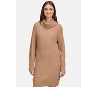Strickkleid BETTY & CO "Damen Strickkleid mit hohem Kragen", Damen, Gr. 44, Normalgrößen, braun (camel melange), Strick, Obermaterial: 44% Polyacryl, 31% Polyamid, 20% Polyester, 5% Elasthan., figurum